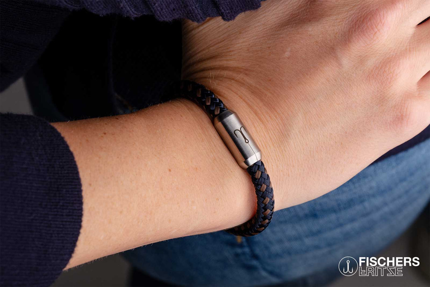 Crab finja - navy blue brown