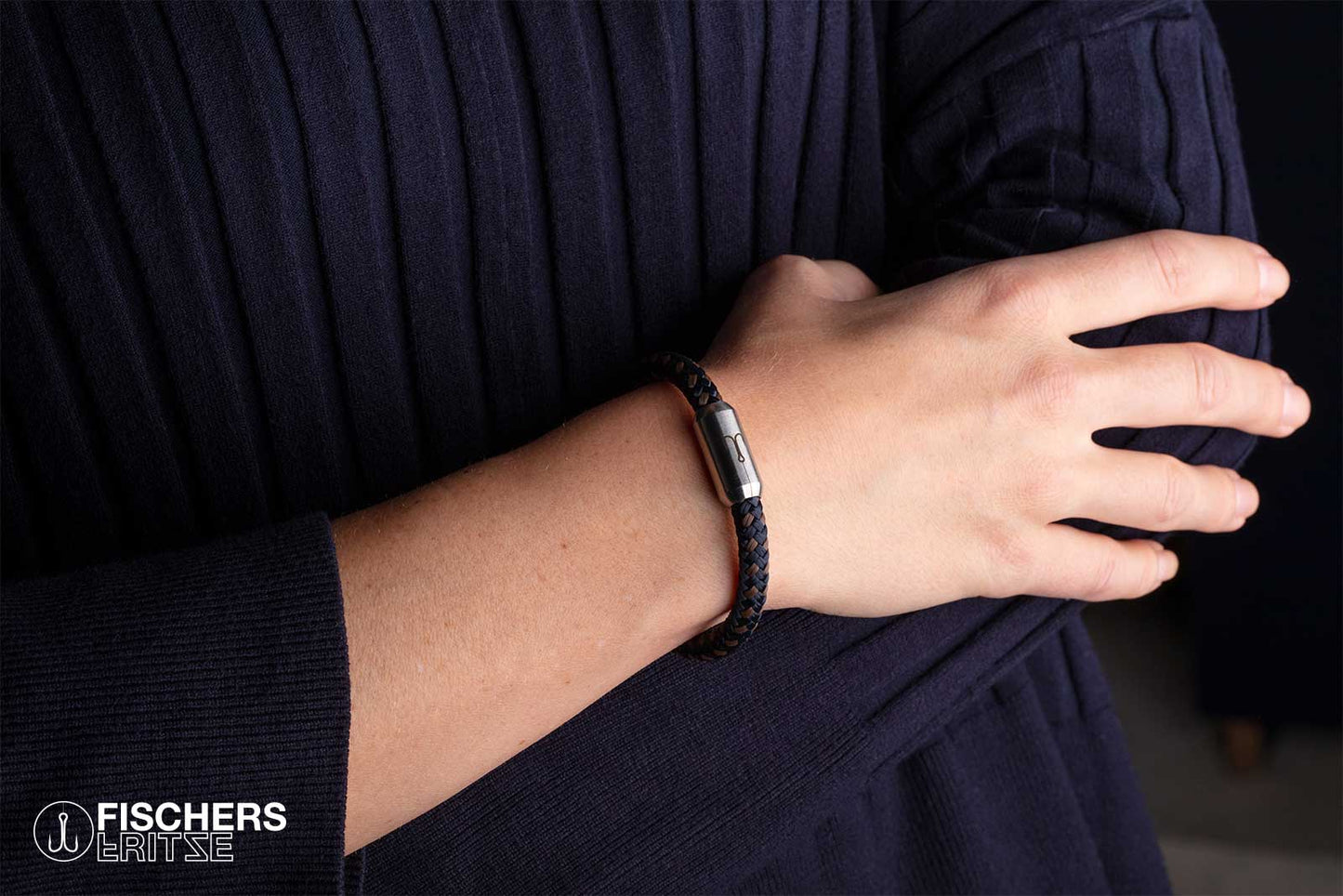Crab finja - navy blue brown