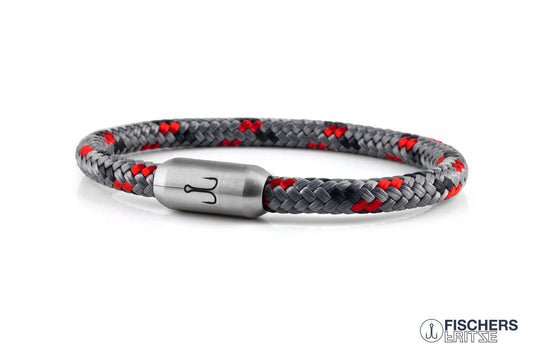 Crab edith - gray red navy blue