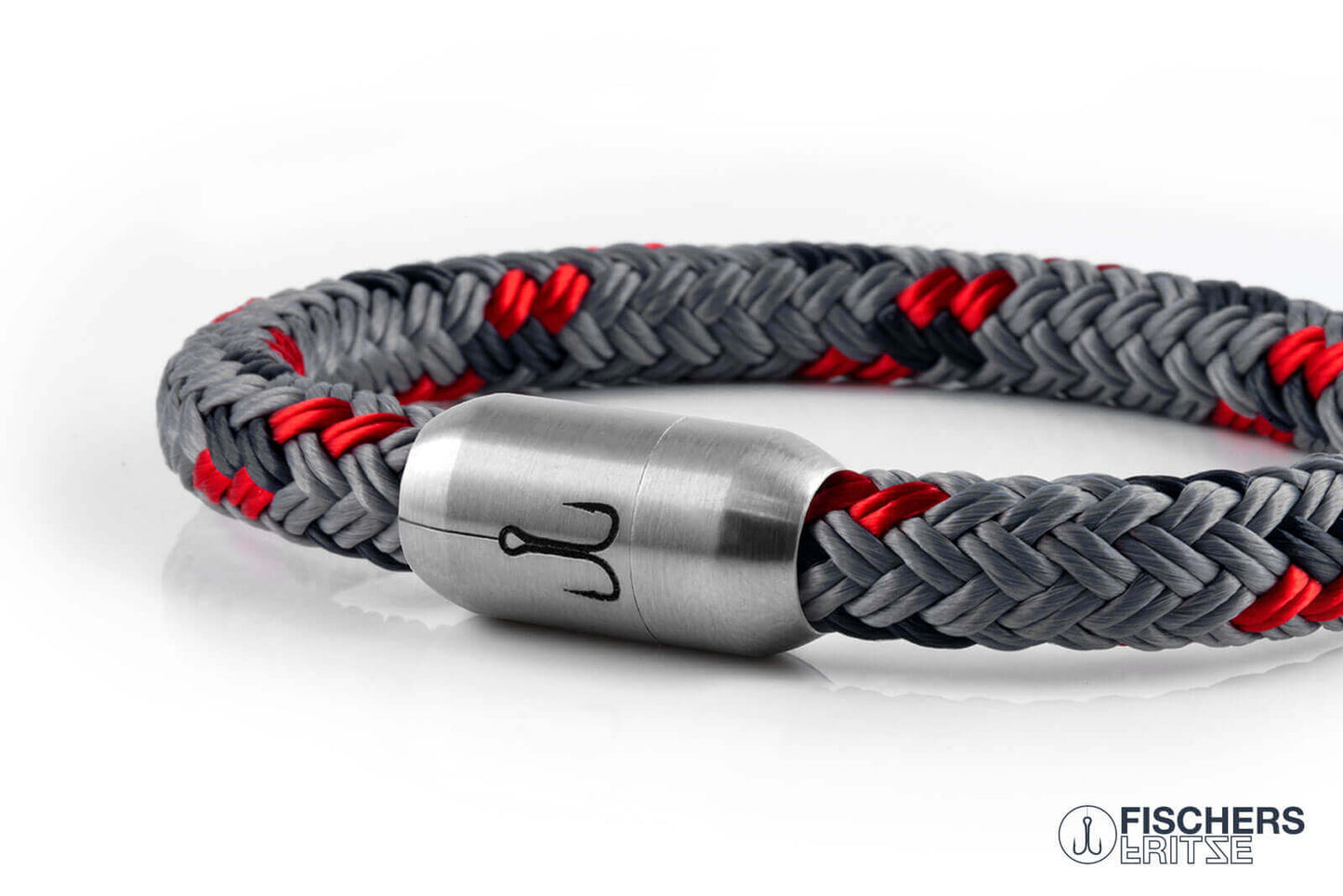 Mackerel edgar - gray red navy blue