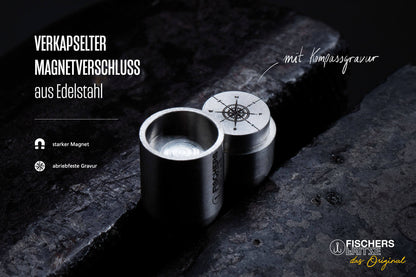 Leather mackerel fedor - brown nature braided